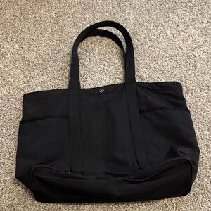 Lululemon Stylish Black Tote Bag